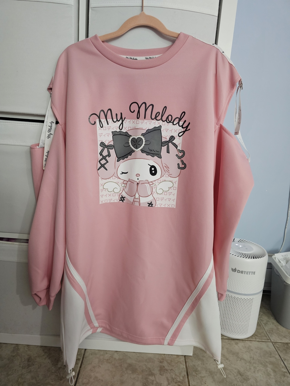 My Melody Pink Graphic Pullover Hoodie
